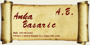 Anka Basarić vizit kartica